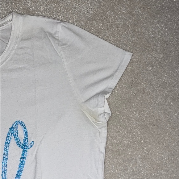 Aeropostale Blue Beaded Logo Tee - Picture 6 of 10